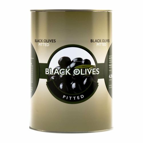Caterers Pride Black Pitted Olives 4.25kg - HW329 - 1