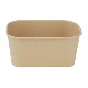 Fiesta Recyclable Rectangular Food Containers 1000ml (Pack of 300) - HW623 - 3