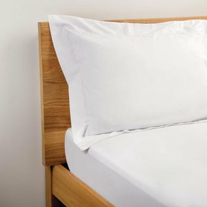 Mitre Essentials Pyramid Oxford Pillowcases White (Pack of 2) - HB928 - 1