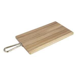Olympia Rectangular Paddle Board Acacia Wood with Metal Handles 615x260x20mm - HX392 - 1