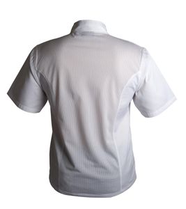 Coolback Press Stud Jacket (Short Sleeve) White L - 1