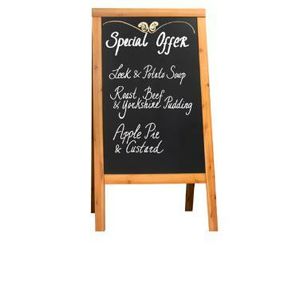 Sandwich A-Board 70X120cm Teak - 1