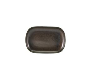 Terra Porcelain Black Rectangular Plate 24 x 16.5cm (Pack of 12) - 1