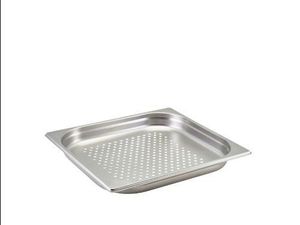 GenWare Perforated St/St Gastronorm Pan 2/3 - 40mm Deep - 1