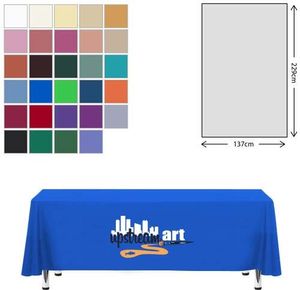 Custom Branded Premium Fabric Tablecloth - 138x229cm (5ft Table - Short Drop) - 1