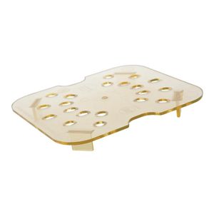 Cambro High Heat Polycarbonate 1/6 Gastronorm Drain Plate - HR263 - 1