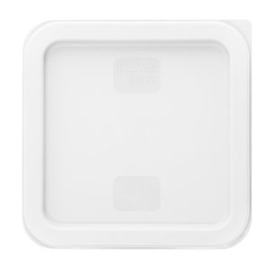 Hygiplas Square Food Storage Container Lid White Small - HY416 - 3