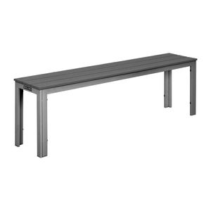 Bolero Valletta Grey Slatted Benches (2 Pack) - HZ024 - 1