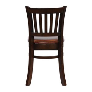 Turin Dining Table with 4 Manhattan Chairs in Dark Walnut with Bison Espresso - JA200 - 3