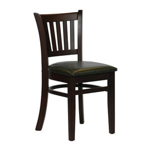 Turin Dining Table with 4 Manhattan Chairs in Dark Walnut with Bison Cedar - JA202 - 1