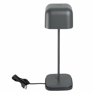 Olympia Lucca Table Lamp Squared Dome Grey 300mm - HZ215 - 3