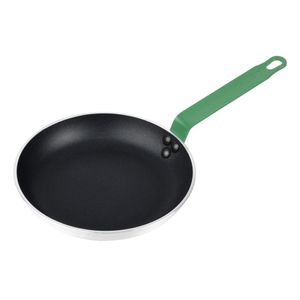 Hygiplas Aluminium Non-stick Teflon Platinum Plus Frying Pan Green Handle 24cm - HT962 - 1