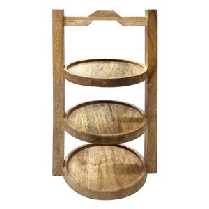 Olympia 3-Tier Stand Mango Wood for 150mm Plates - HY750 - 1