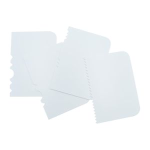 PME Side Scrapers Patterned Edge Plastic (4 Pack) - HZ040 - 1
