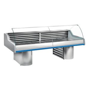Zoin Saigon Fish Counter Grey with Azure Trim 2000mm - HZ879-200 - 1