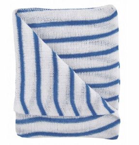 Blue Striped Heavy Duty Dish Cloth (10 per pack) - 1