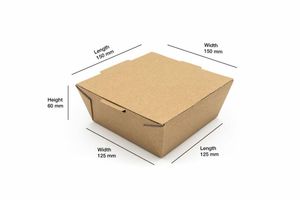 Medium On the Go Box no Window (Microwavable) (Case of 200) - 3