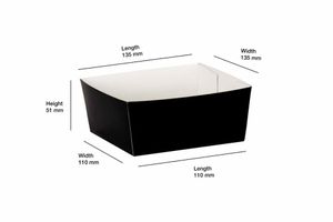 Compostable Black Pie Tray (Case of 500) - 3