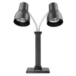 Buffalo Double Heat Lamp Carving Station Matt Black 2x250W - JA868 - 3