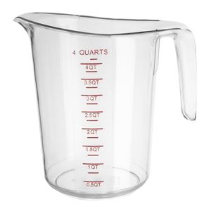 Vogue Polycarbonate Measuring Jug 4Ltr - HW979 - 1