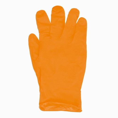 Grippaz HD Nitrile Powder-Free Disposable Gloves Orange 9/L (50 Pack) - JE602-L - 4