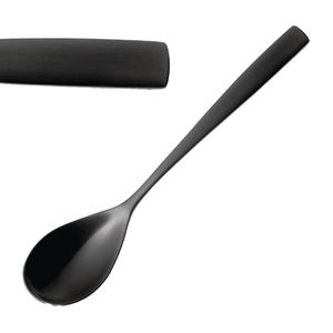 Comas BCN Black Dessert Spoons (12 Pack) - JC559 - 1