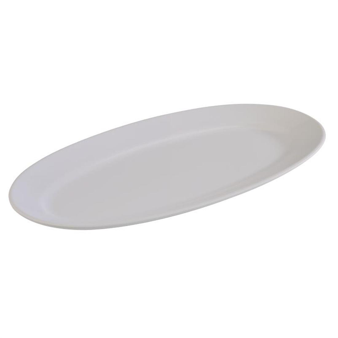 APS Tierra White Oval Platter 400mm - Each - GN577 - 1