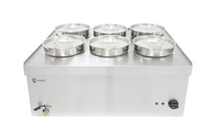 Parry 6 Pot Wet Bain Marie - NPWB6 - 1