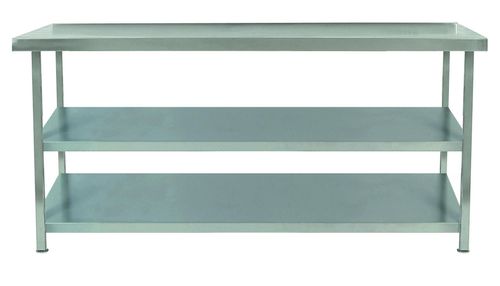 Parry Stainless Steel Table With Two Undershelves - TAB06700/2 - 1