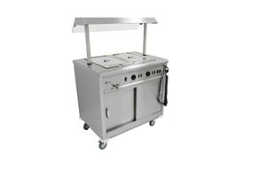 Parry Mobile Bain Marie Servery With Gantry - MSB9G - 2