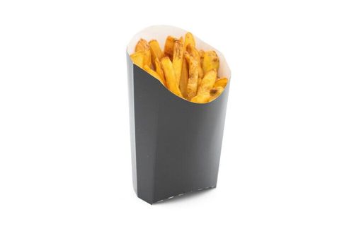 Large Black Compostable Chip Scoop (Full Case of 500) - GP5429999AA - 3