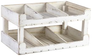 White Wash Wooden Display Crate Stand - TR5321W - 3