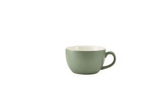 GenWare Porcelain Matt Sage Bowl Shaped Cup 17.5cl/ 6oz (Pack of 6) - 322118MSG - 3