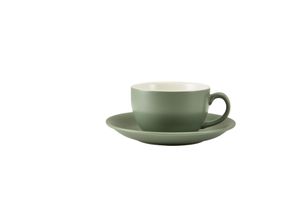 GenWare Porcelain Matt Sage Bowl Shaped Cup 25cl/ 8.75oz (Pack of 6) - 322125MSG - 3