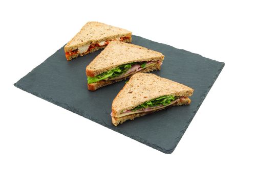 Genware Natural Edge Slate Platter 28 X 28cm (Pack of 6) - SLTN-2828 - 2