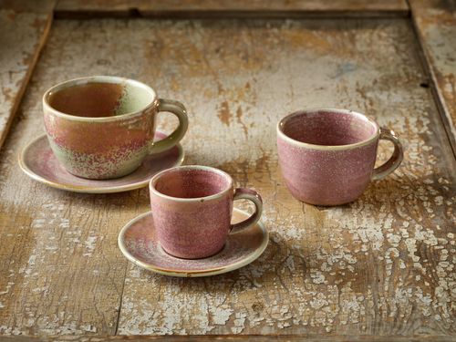 Terra Porcelain Rose Coffee Cup 22cl/ 7.75oz (Pack of 6) - CUP-PRS23 - 3