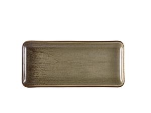 Terra Porcelain Grey Narrow Rectangular Platter 31 x 14cm (Pack of 6) - NR-PG30 - 1