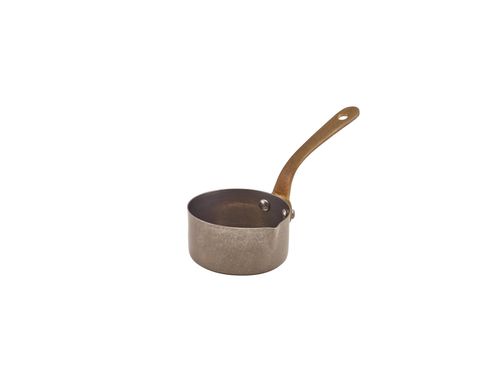 GenWare Vintage Steel Mini Sauce Pan With Lip 7 x 3.75cm (Pack of 6) - SMSP7V - 1