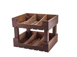 Rustic Wooden Display Crate Stand GN 1/2 - TR3221 - 3