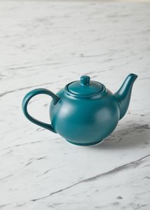 GenWare Porcelain Matt Teal Teapot 45cl/ 15.75oz (Pack of 6) - 393945MT - 3