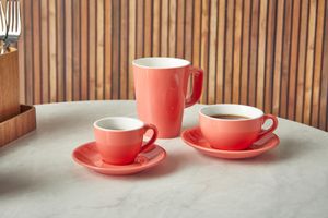 GenWare Porcelain Coral Latte Mug 34cl/ 12oz (Pack of 6) - 322135CRL - 3