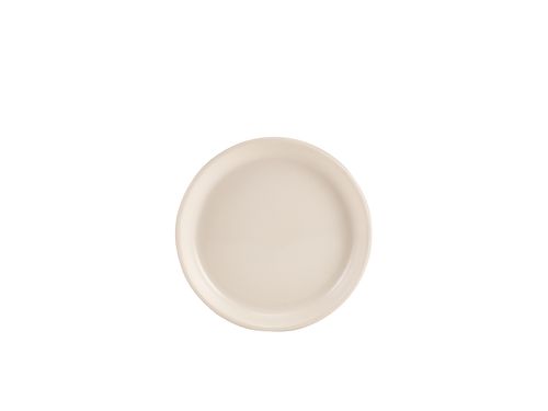 GenWare Kava White Stoneware Ribbed Plate 18cm (Pack of 6) - PR-KWR18 - 1