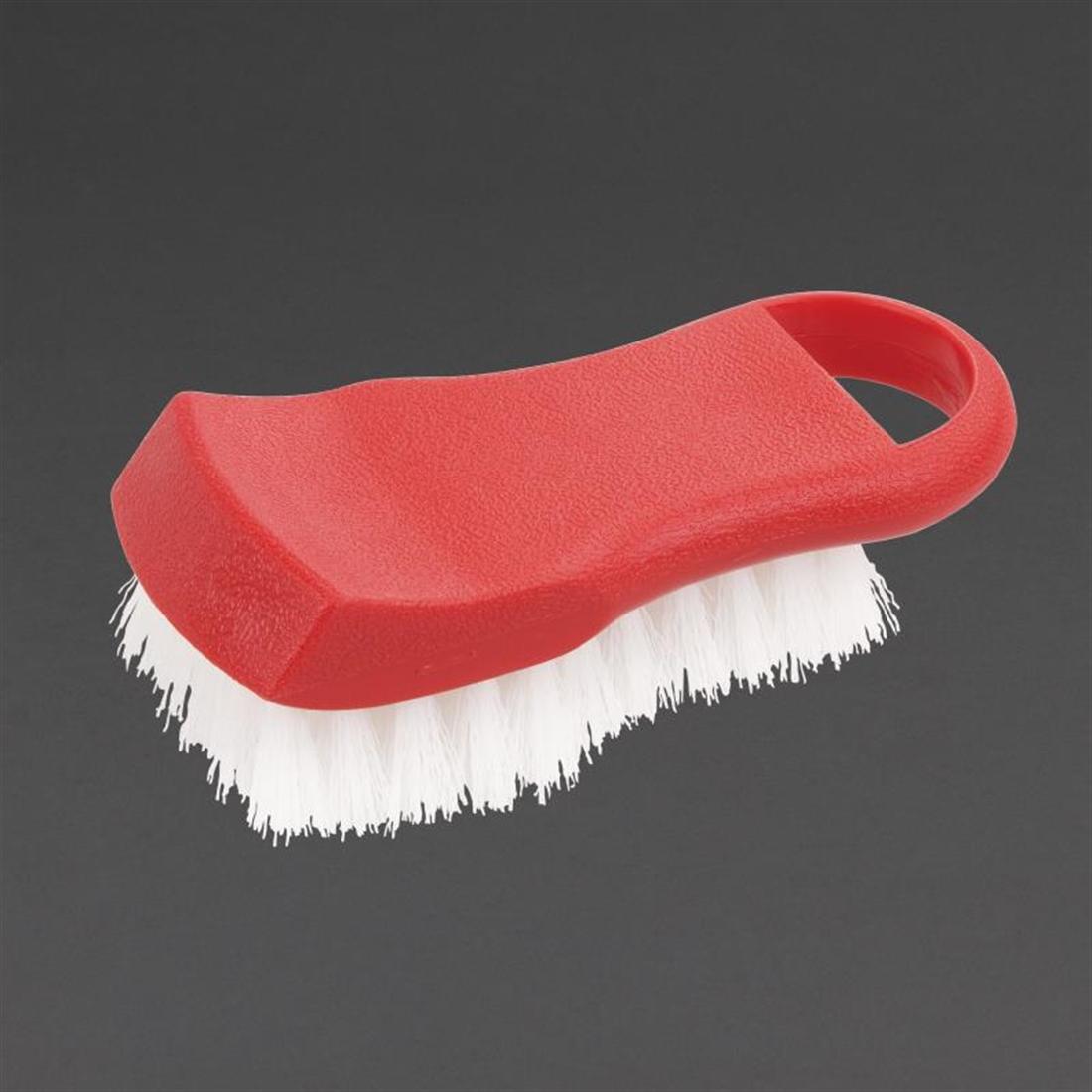 DM042 - Hygiplas Colour Coded Chopping Board Brush Red- Each - DM042