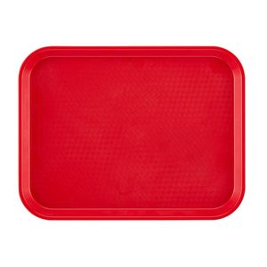 Cambro Red Fast Food Tray 410x300mm - 1
