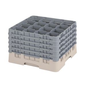 Cambro H279mm Beige 16 Compartment Camrack - 1
