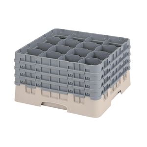 Cambro H238mm Beige 16 Compartment Camrack - 1