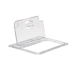 Cambro Clear 1/2 GN Notched FlipLid - 1