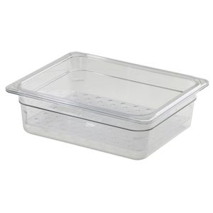 Cambro 76mm Deep 1/2 Clear GN Colander Pan - 3