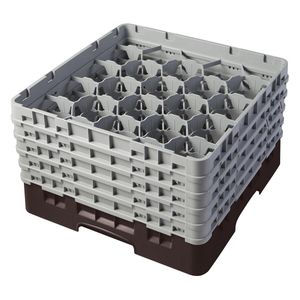 Cambro H257mm Brown 20 Compartment Camrack - 1