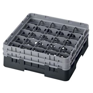 Cambro H155mm Black 25 Compartment Camrack - 1